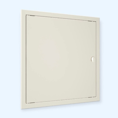 Л4040Р Ivory ЭРА (ERA) Люк ревизионный ЛР фланец 396х396  ручка 418х418 пластик Ivory EVECS